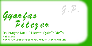 gyarfas pilczer business card